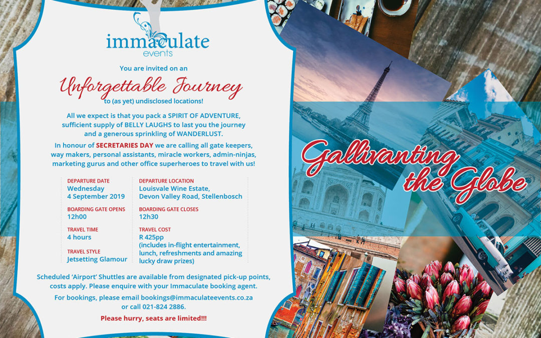 Secretaries Day 2019 – Gallivanting the Globe